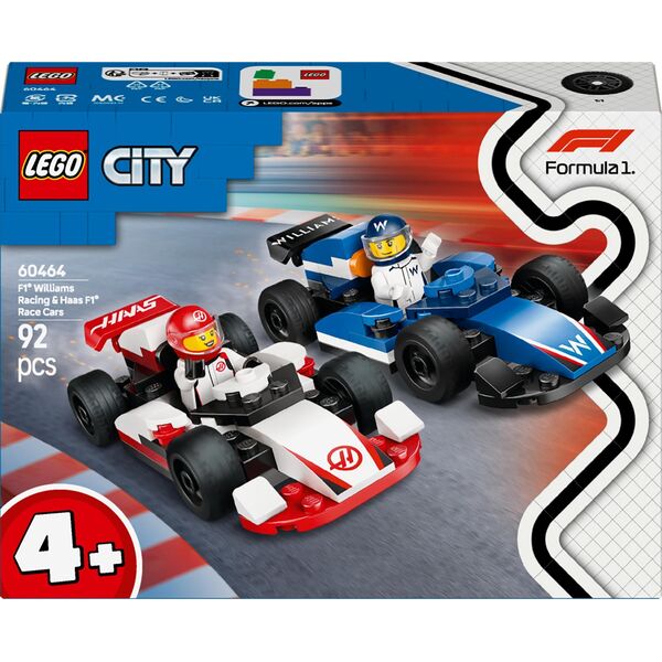 LEGO(R) CITY 60464 (4szt) Bolidy Williams Racing...