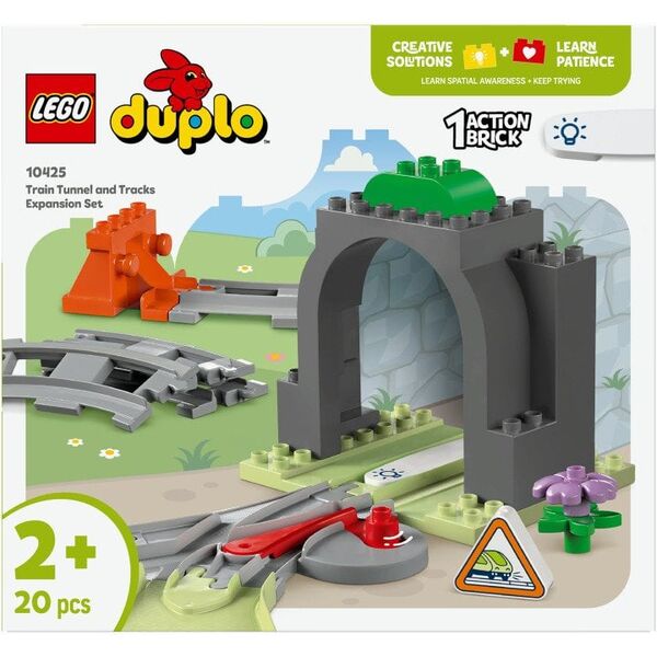 LEGO(R) DUPLO 10425 (3τμχ) Σήραγγα και σιδηροδρομικές γραμμές