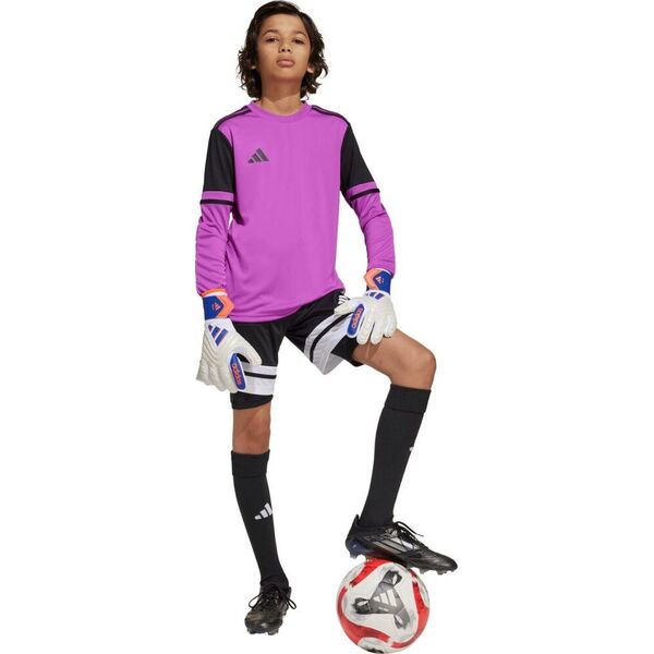 Koszulka bramkarska dla dzieci adidas Squadra 25 Long Sleeve fioletowa JJ1939 164cm