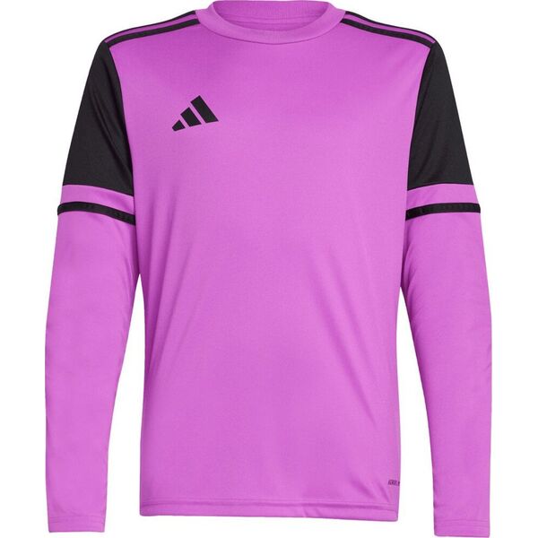 Koszulka bramkarska dla dzieci adidas Squadra 25 Long Sleeve fioletowa JJ1939 152cm