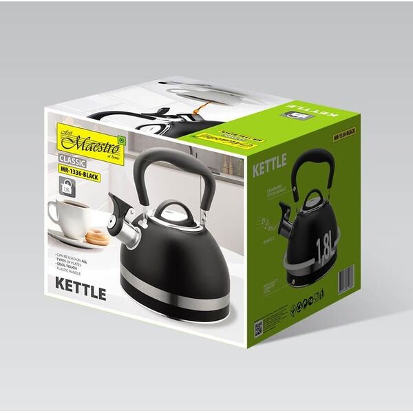 Βραστήρας 1 8L MAESTRO MR-1336-BLACK