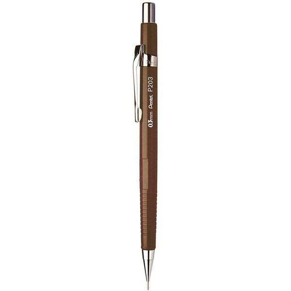 Μηχανικό μολύβι Pentel P203 0.3mm καφέ