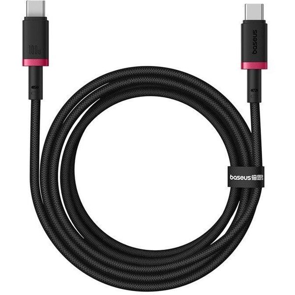 Καλώδιο BASEUS Dura Τύπος C-Τύπος C 100W 2m (κόκκινο-μαύρο)
