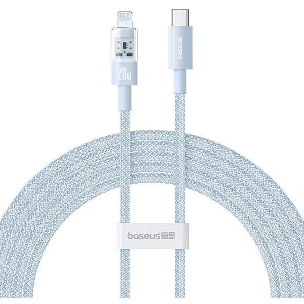 Καλώδιο Baseus Gem USB C-IP 20W 2m (μπλε)