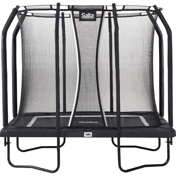 Trampolina ogrodowa Salta Premium Black z siatką wewnętrzną 214 x 153 cm