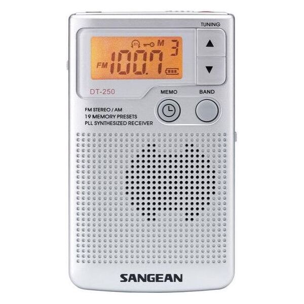 Radio Sangean Sangean DT250 Srebrny
