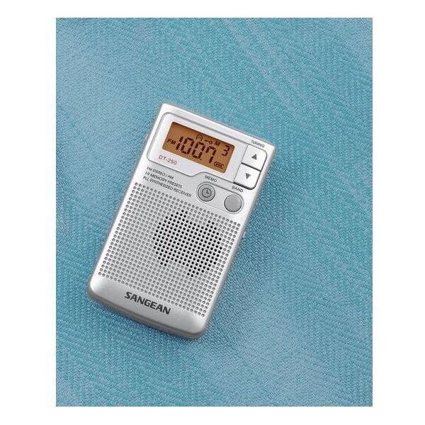 Radio Sangean Sangean DT250 Srebrny