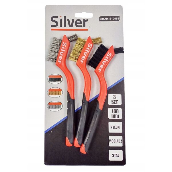 ΒΟΥΡΤΣΕΣ ΣΥΡΜΑΤΙΝΕΣ 3τμχ. SILVER