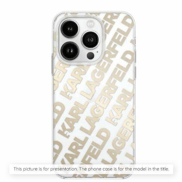 Θήκη Karl Lagerfeld IML Rhinestones Logo για iPhone 16 Pro ροζ