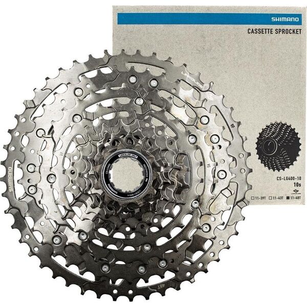 Shimano Kaseta Shimano Cues CS-LG400, 10-rz, 11-48, Linkglide, grafitowa