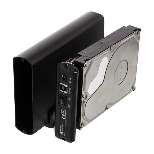 Kieszeń Deltaco HDD dėžutė DELTACO SATA 3.5" USB 3.0, juoda / MAP-GD33U3