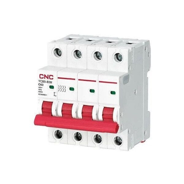 CNC CNC Αυτόματος διακόπτης, 4P, 63A, C class, 6kA 13784106 6942034316181