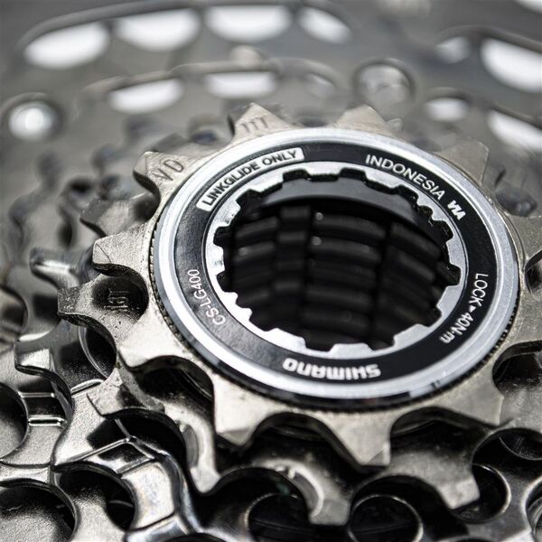 Shimano Kaseta Shimano Cues CS-LG400, 9-rz, 11-46, Linkglide, grafitowa