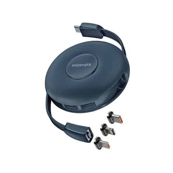 PROMATE Quiver Πτυσσόμενο μαγνητικό καλώδιο USB-C σε USB-C / Lightning / microUSB / 1m ID