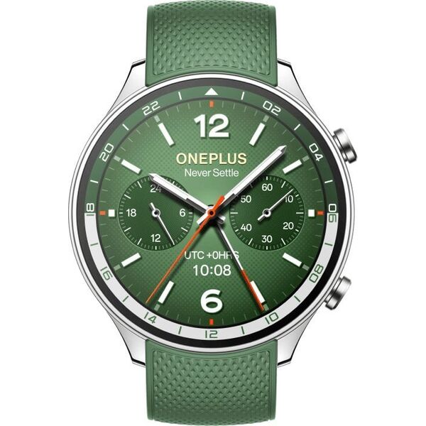 OnePlus Watch 2R 3,63 cm (1.43") AMOLED 46 mm Cyfrowy 466 x 466 px Ekran dotykowy Zielony Wi-Fi GPS