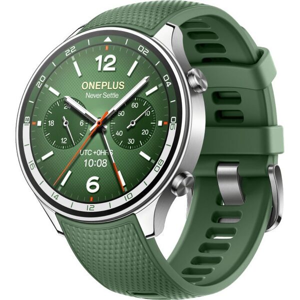 OnePlus Watch 2R 3,63 cm (1.43") AMOLED 46 mm Cyfrowy 466 x 466 px Ekran dotykowy Zielony Wi-Fi GPS