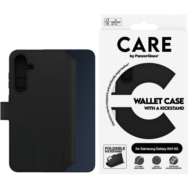 Θήκη Πορτοφολιού CARE με Βάση Στήριξης Samsung A55 5G