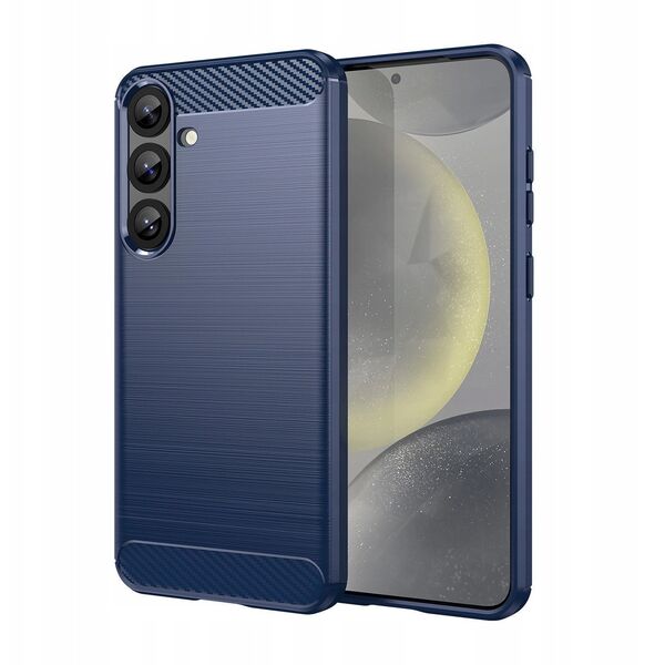Θήκη σιλικόνης Carbon Case για Samsung Galaxy S25+ - μπλε