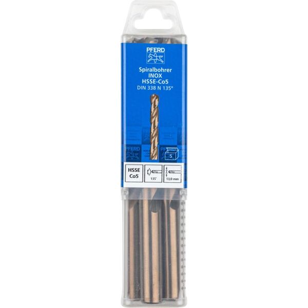 Τρυπάνι στριφτό PFERD Co5 HSSE DIN338 Inox 13mm