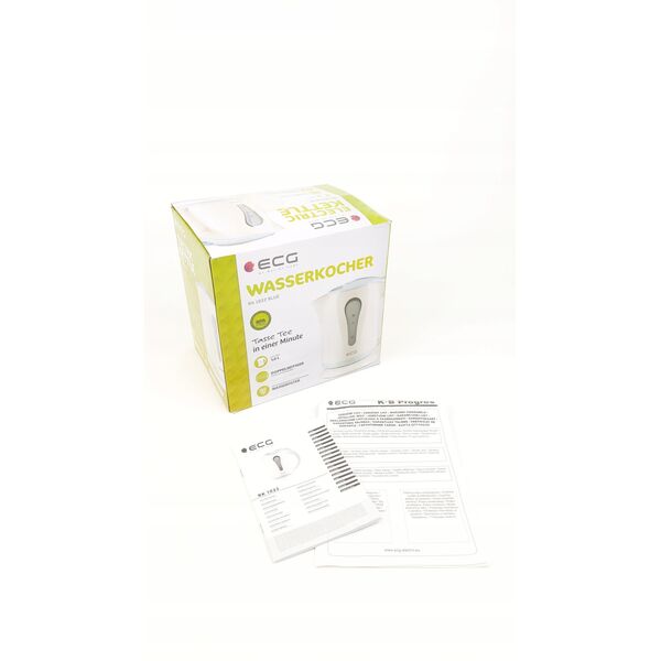 Ηλεκτρικός, πλαστικός βραστήρας ECG RK 1022, μπλε, 1 λίτρο