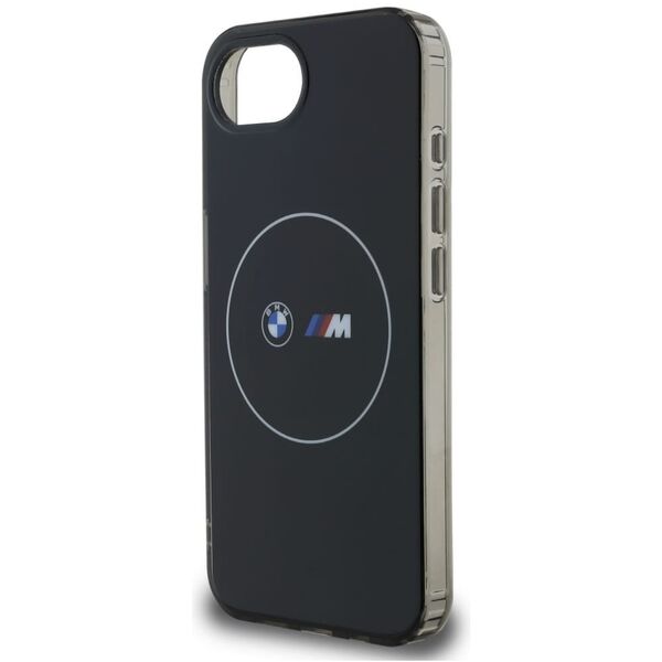 Θήκη BMW IML Metal White Circle MagSafe για iPhone 16e μαύρο