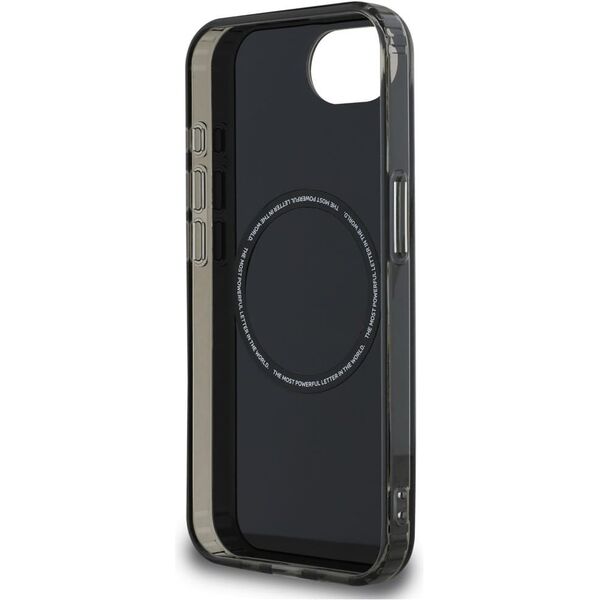 Θήκη BMW IML Metal White Circle MagSafe για iPhone 16e μαύρο