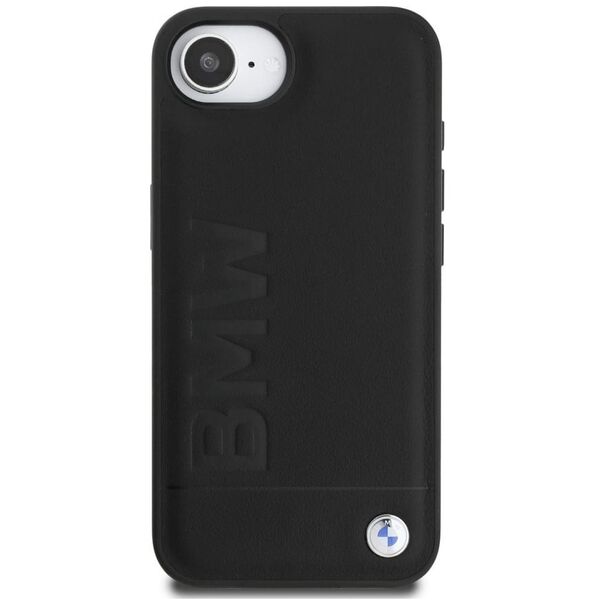 Θήκη BMW Δερμάτινη με Θερμοτυπία για iPhone 16e μαύρο