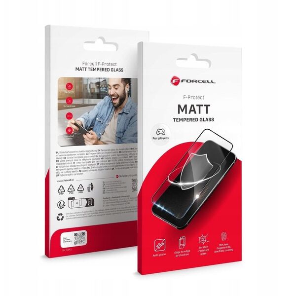 Tempered Glass Forcell Matt Glass - για Iphone 13 Pro Max / 14 Plus μαύρο