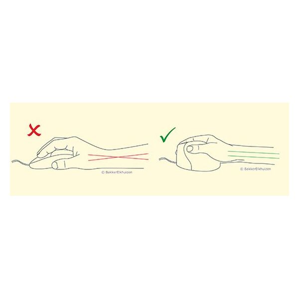 Mysz BakkerElkhuizen Oyster, Regulowana, Ergonomiczna (BNEOYM)