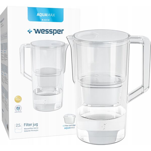 Dzbanek filtrujący Wessper Dzbanek Wessper AquaMax Basic 2.5L biały