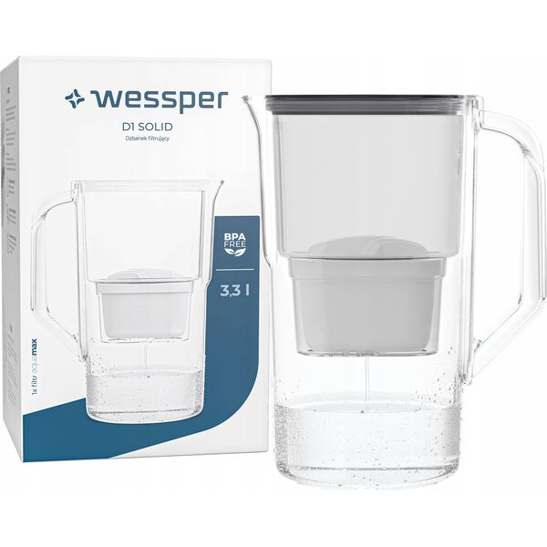 Dzbanek filtrujący Wessper Dzbanek Wessper AquaMax Basic 2.5L czarny