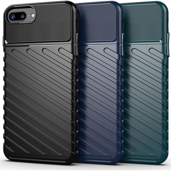 Hurtel Thunder Case elastyczne pancerne etui pokrowiec iPhone 8 Plus / iPhone 7 Plus niebieski uniwersalny