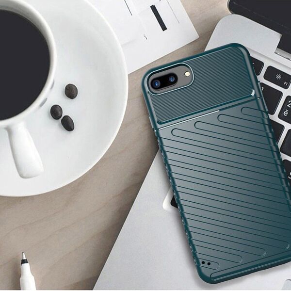 Hurtel Thunder Case elastyczne pancerne etui pokrowiec iPhone 8 Plus / iPhone 7 Plus niebieski uniwersalny