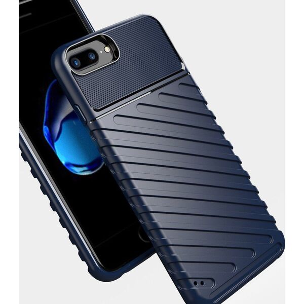Hurtel Thunder Case elastyczne pancerne etui pokrowiec iPhone 8 Plus / iPhone 7 Plus niebieski uniwersalny