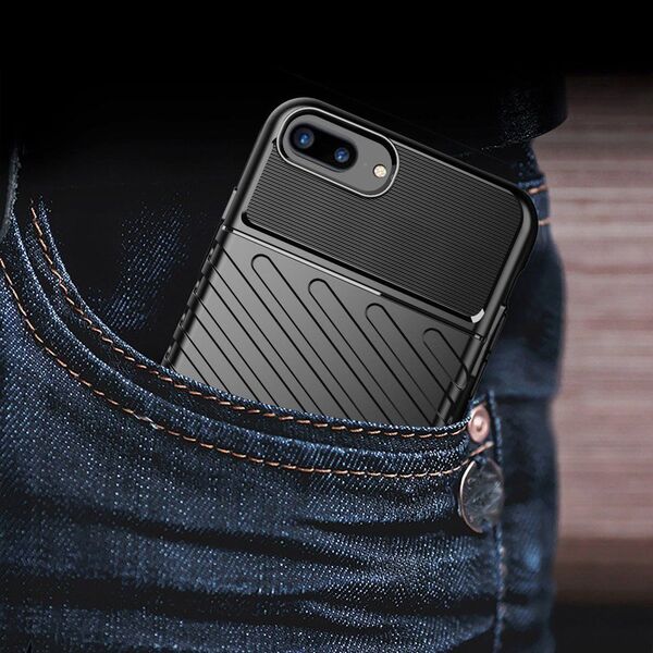Hurtel Thunder Case elastyczne pancerne etui pokrowiec iPhone 8 Plus / iPhone 7 Plus niebieski uniwersalny
