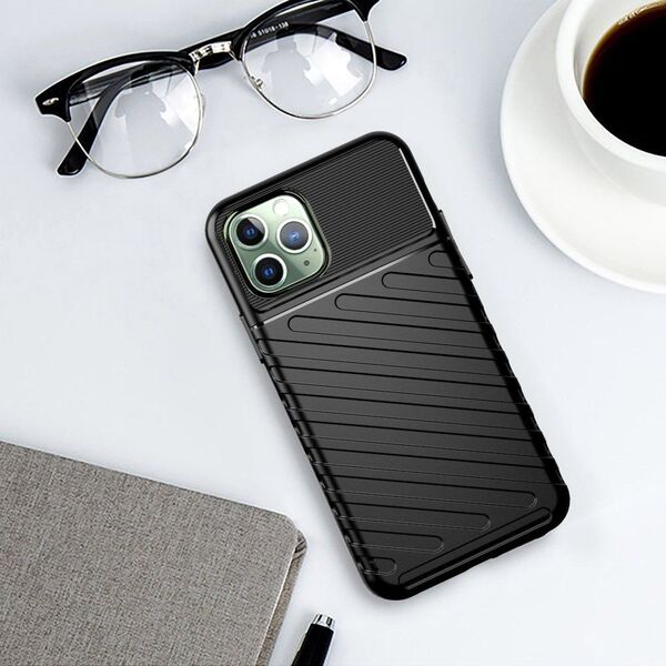 Hurtel Thunder Case elastyczne pancerne etui pokrowiec iPhone 11 Pro Max zielony uniwersalny