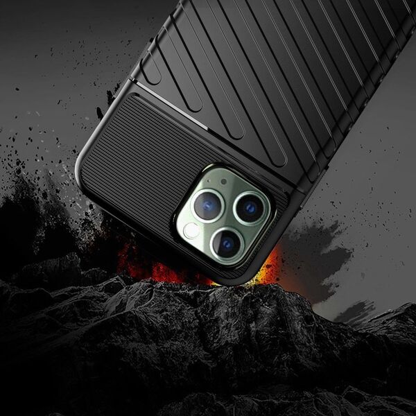 Hurtel Thunder Case elastyczne pancerne etui pokrowiec iPhone 11 Pro Max zielony uniwersalny
