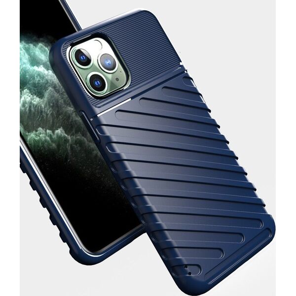 Hurtel Thunder Case elastyczne pancerne etui pokrowiec iPhone 11 Pro Max zielony uniwersalny