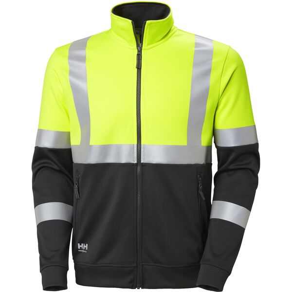 Helly Hansen Sweater HELLY HANSEN Addvis Zip Sweatshirt Class 1, yellow 3XL