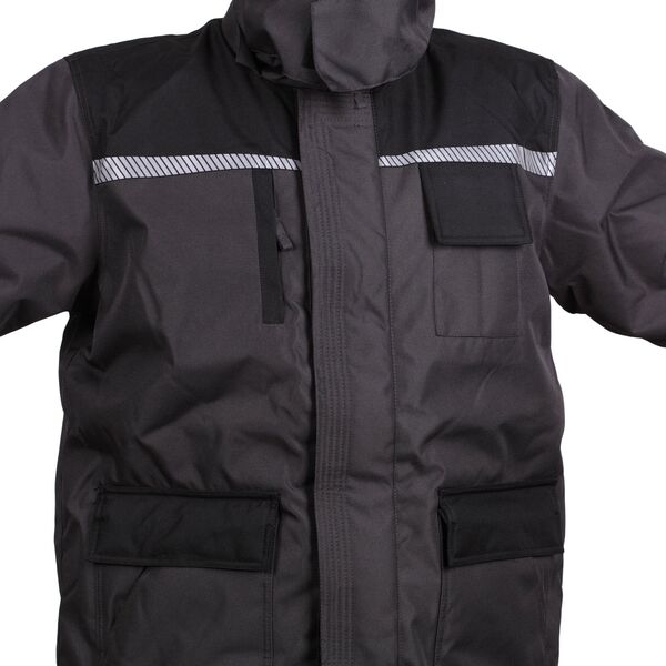 Ανδρικό μπουφάν Apple JACKET LONG ARCTIC GREY/BLACK WJ-8924 XL