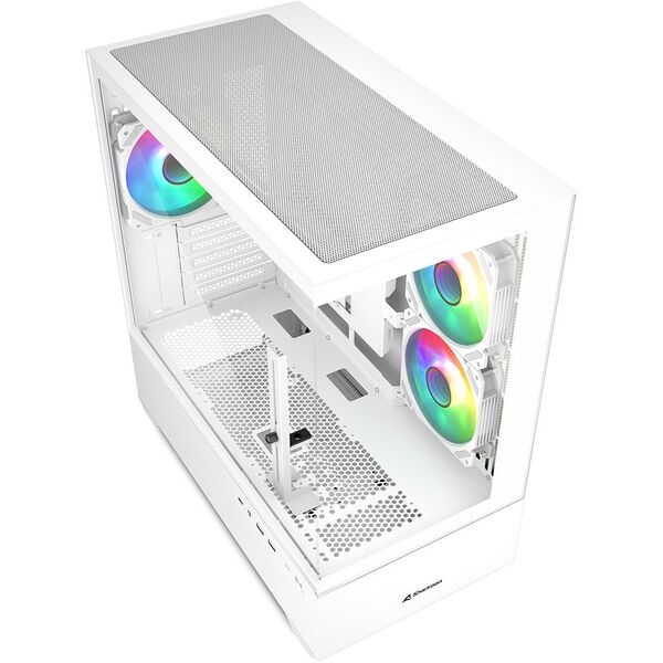 Κουτί Sharkoon Sharkoon MK6 RGB, Tower case (λευκό, Tempered Glass x 2)