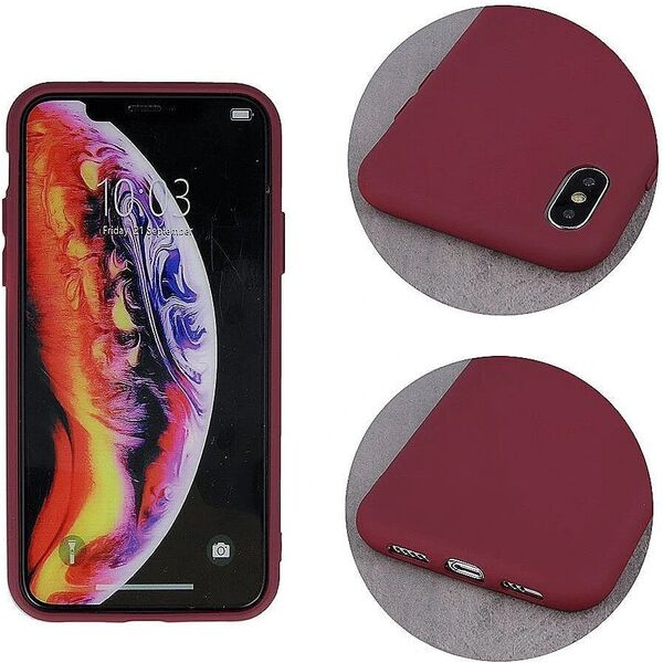 Θήκη Σιλικόνης Mocco για Apple iPhone 12 Pro Max Μπορντό