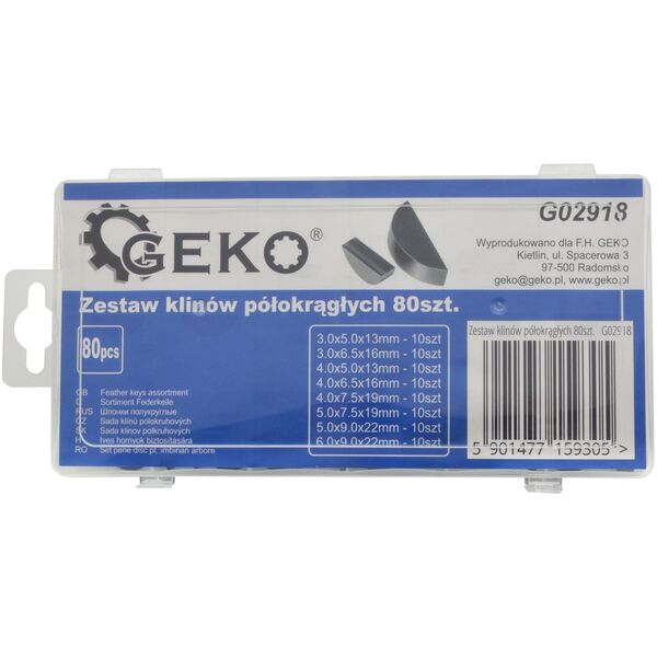 Σετ ημικυκλικών σφηνών 80τμχ. (20)