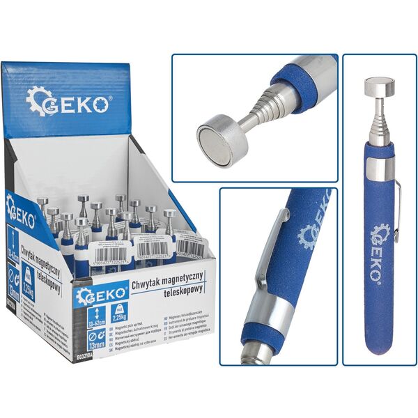 Τηλεσκοπικός μαγνητικός λαβή 2,25kg/62cm – κουτί έκθεσης (12/48)