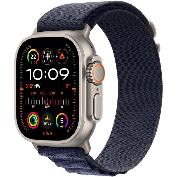 Apple APPLE 49mm Ναυτικό Alpine Loop - Μικρό - Φυσικό Φινίρισμα Τιτανίου