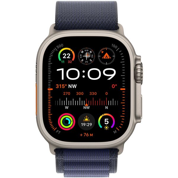 Apple APPLE 49mm Ναυτικό Alpine Loop - Μικρό - Φυσικό Φινίρισμα Τιτανίου