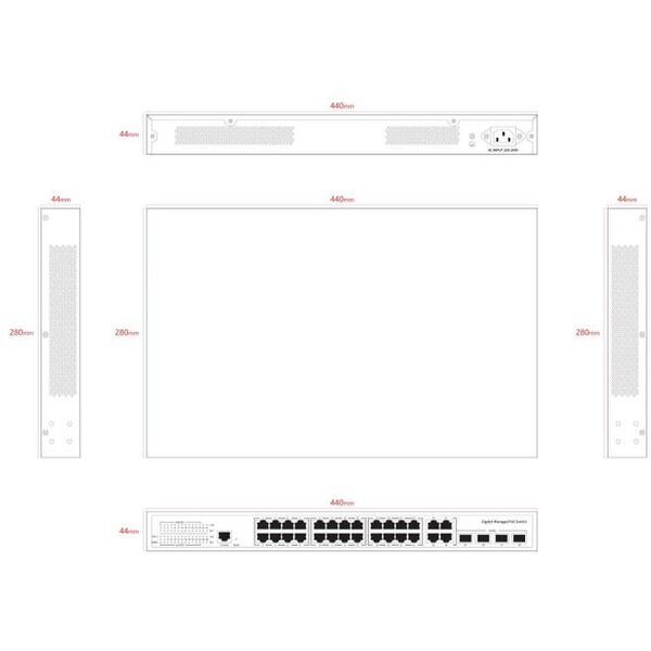Διαχειριζόμενος Διακόπτης Layer 2+, 24