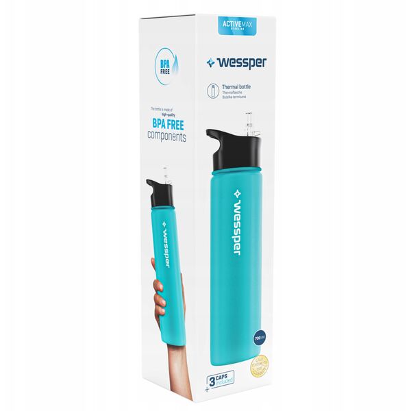 Butelka termiczna Wessper ActiveMax Steeline 700ml (WES266-SEA-700)