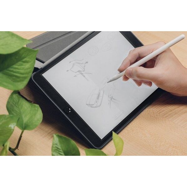 Moshi Moshi iVisor AG - Ochronna folia anty-refleksyjna iPad 10.2 / Air Pro 10.5 (biała ramka) uniwersalny