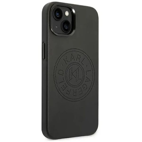 Karl Lagerfeld KLHCP14SFWHK iPhone 14 6,1" hardcase czarny/black Leather Perforated Logo